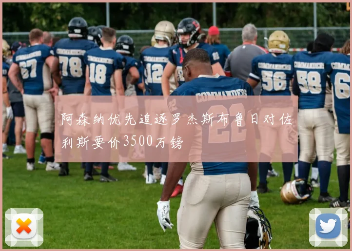 阿森纳优先追逐罗杰斯布鲁日对佐利斯要价3500万镑